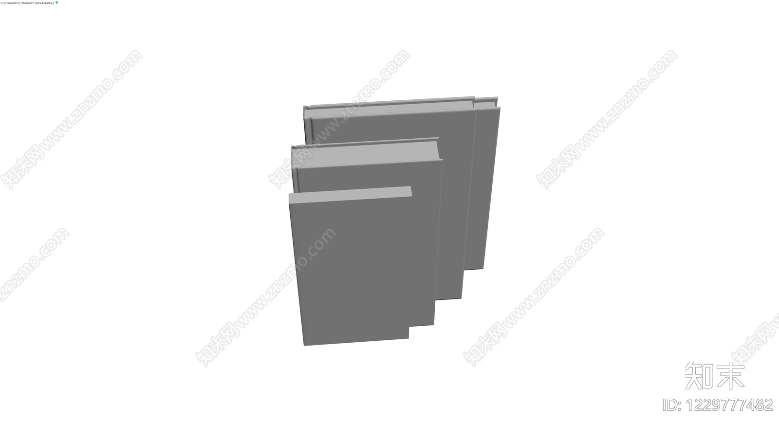 书籍组合模型3D模型下载【ID:1229777482】