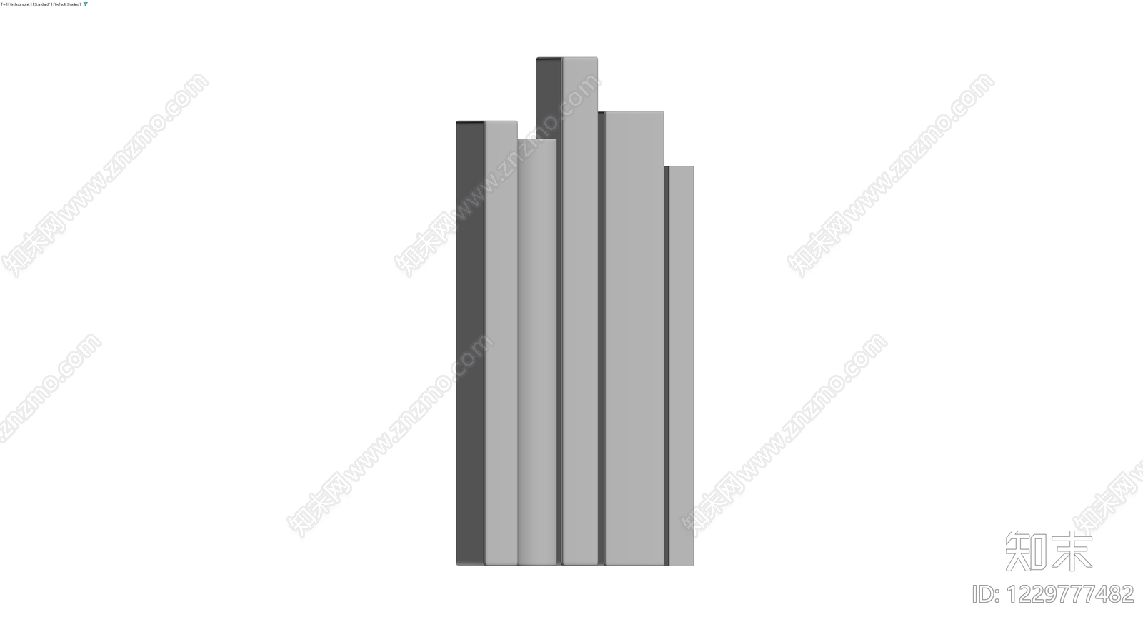 书籍组合模型3D模型下载【ID:1229777482】