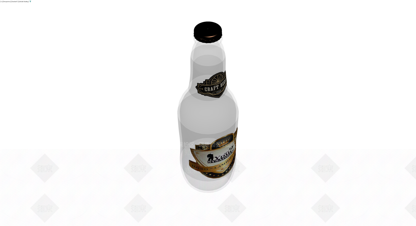 带标签啤酒瓶模型3D模型下载【ID:1230373169】