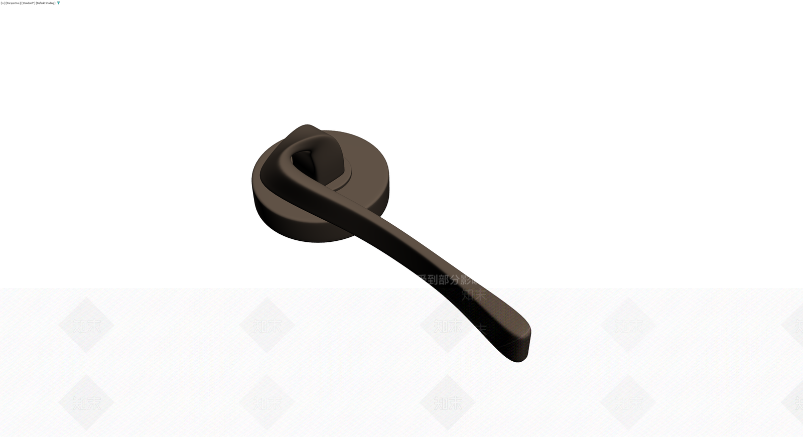 深褐色现代门把手3D模型下载【ID:1230148327】