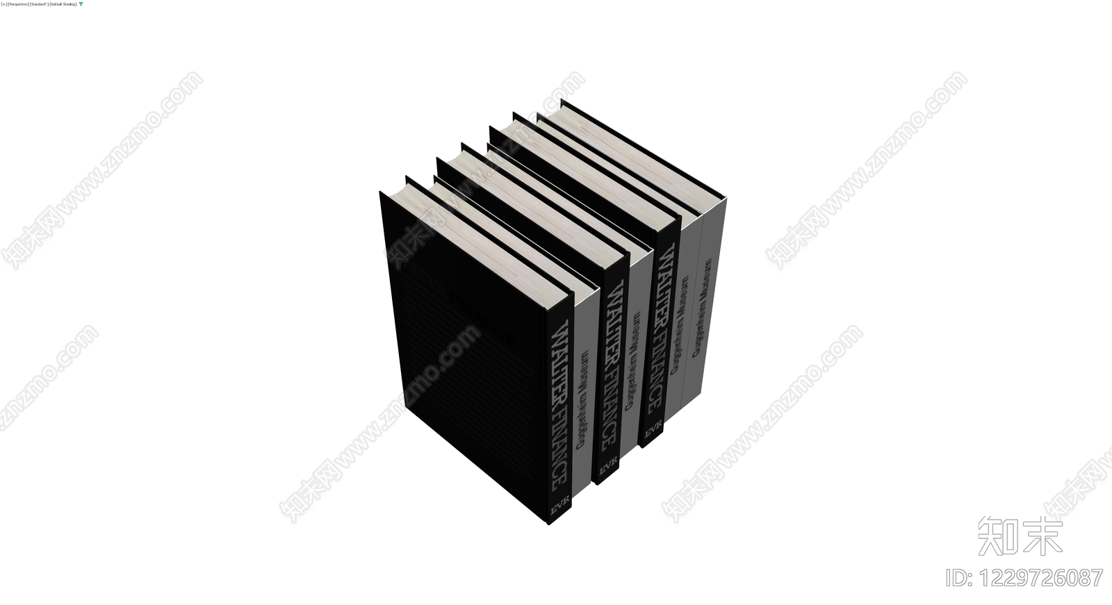 Guggenheim书籍组合3D模型下载【ID:1229726087】
