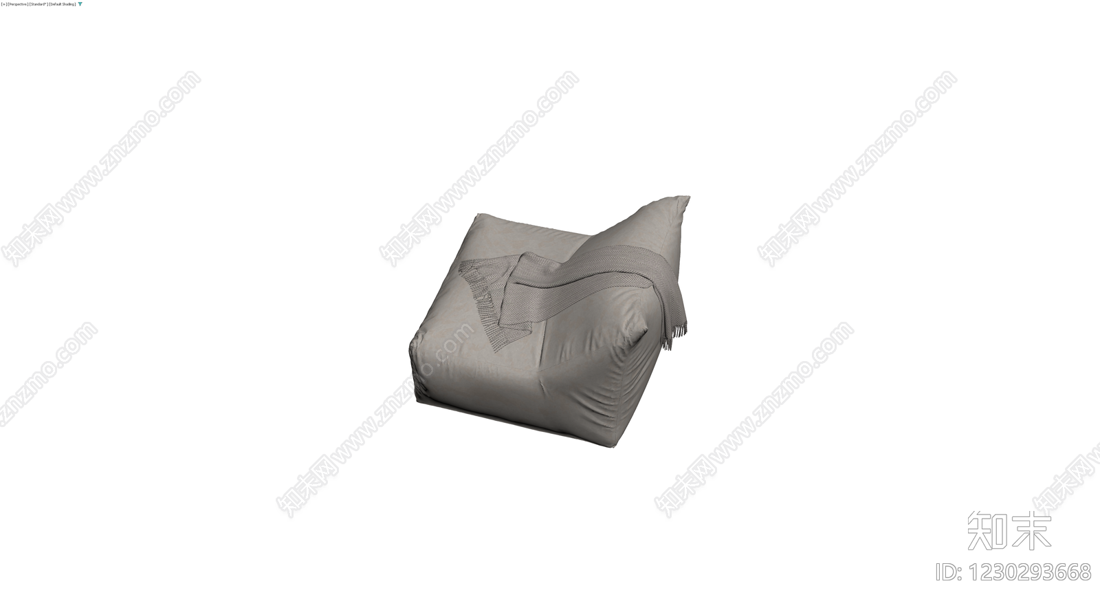 灰色布艺沙发模型3D模型下载【ID:1230293668】