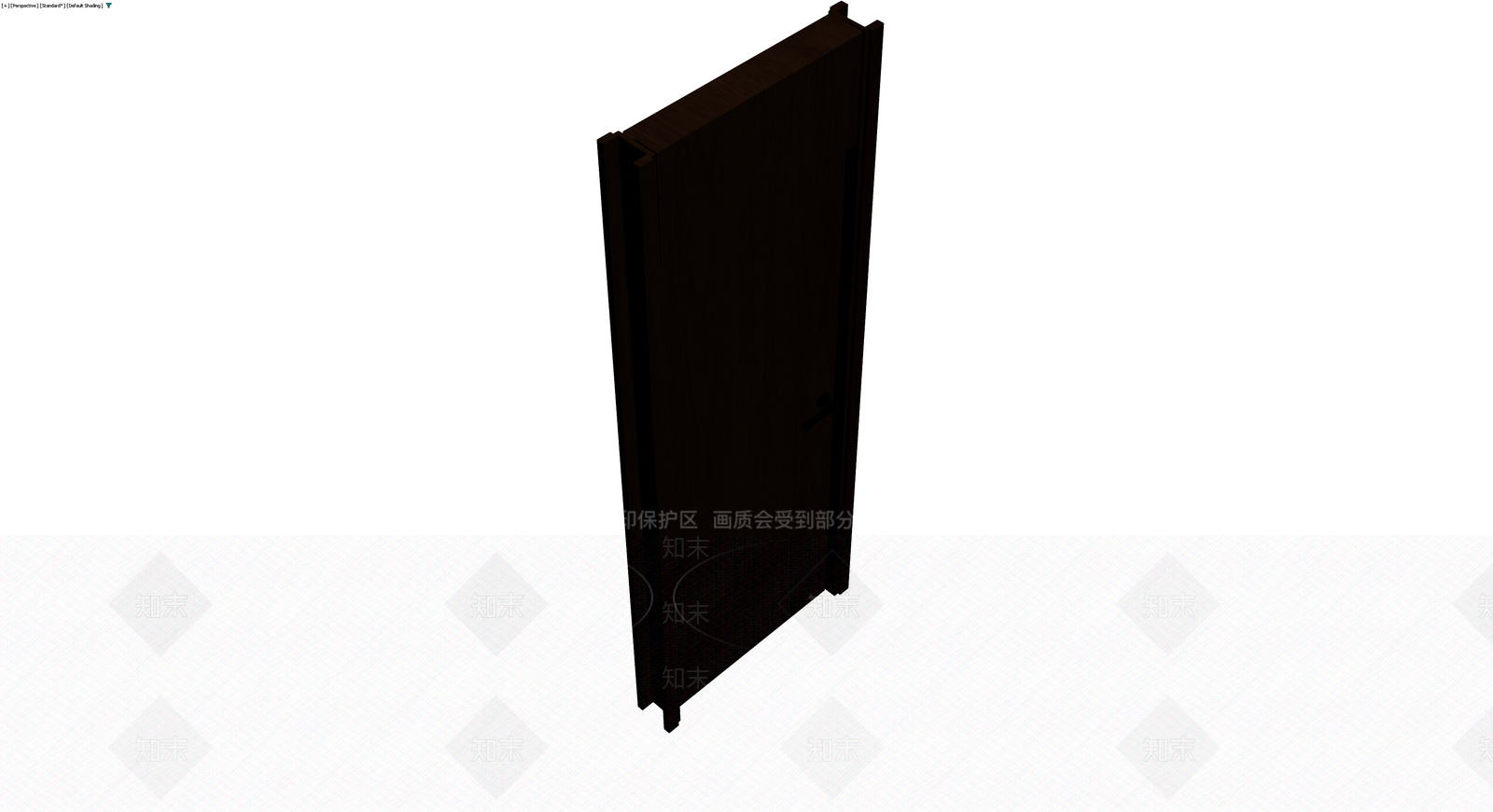 深色木纹成品门3D模型下载【ID:1229890895】