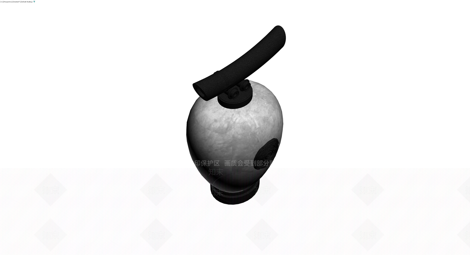 黑白灰陶瓷花瓶3D模型下载【ID:1229612070】