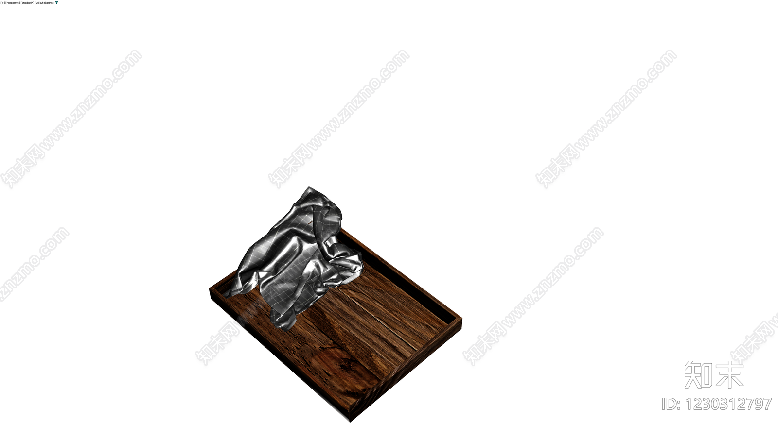 木托盘与布料组合3D模型下载【ID:1230312797】