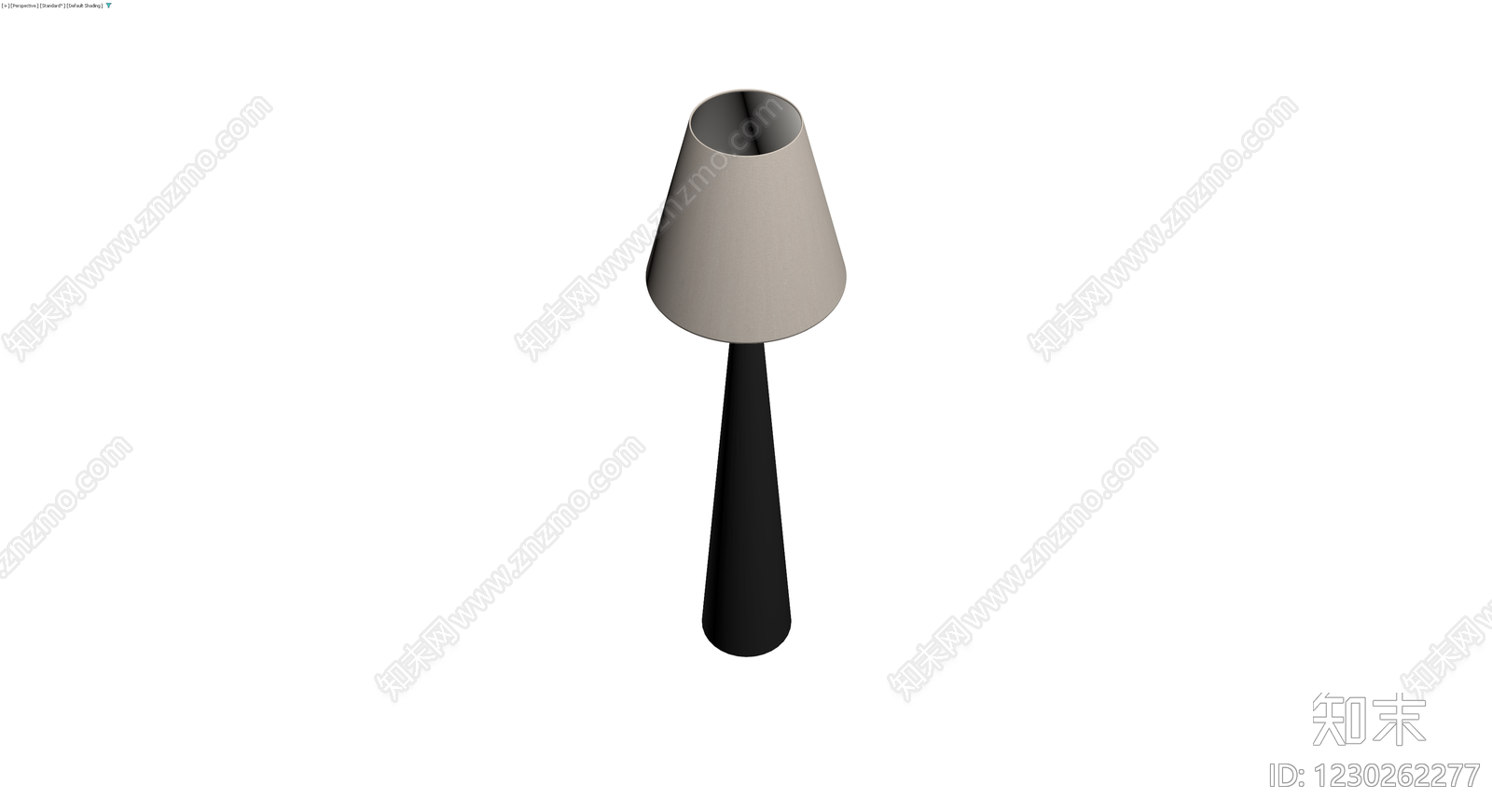 黑白配色落地灯3D模型下载【ID:1230262277】