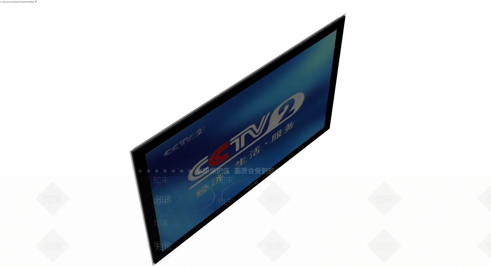 CCTV2电视机模型3D模型下载【ID:1230724701】