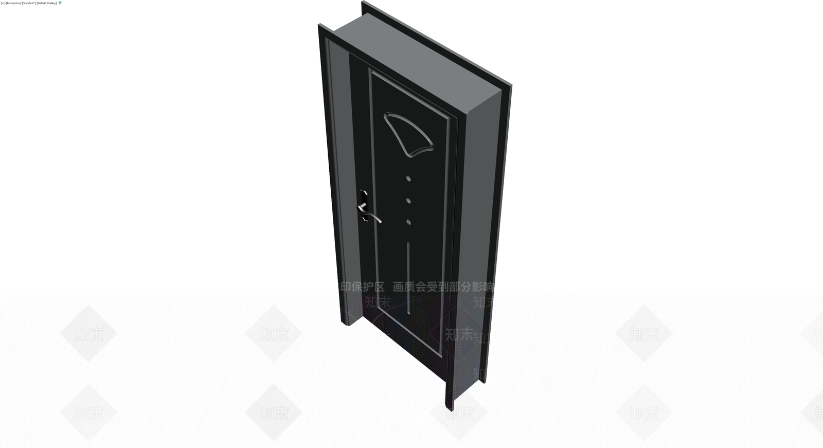 带框成品防盗门3D模型下载【ID:1230318575】