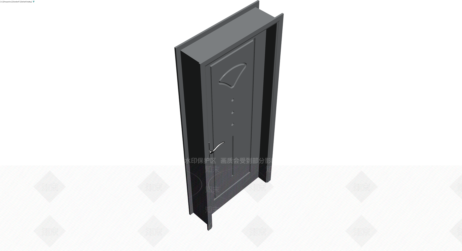 带框成品防盗门3D模型下载【ID:1230318575】