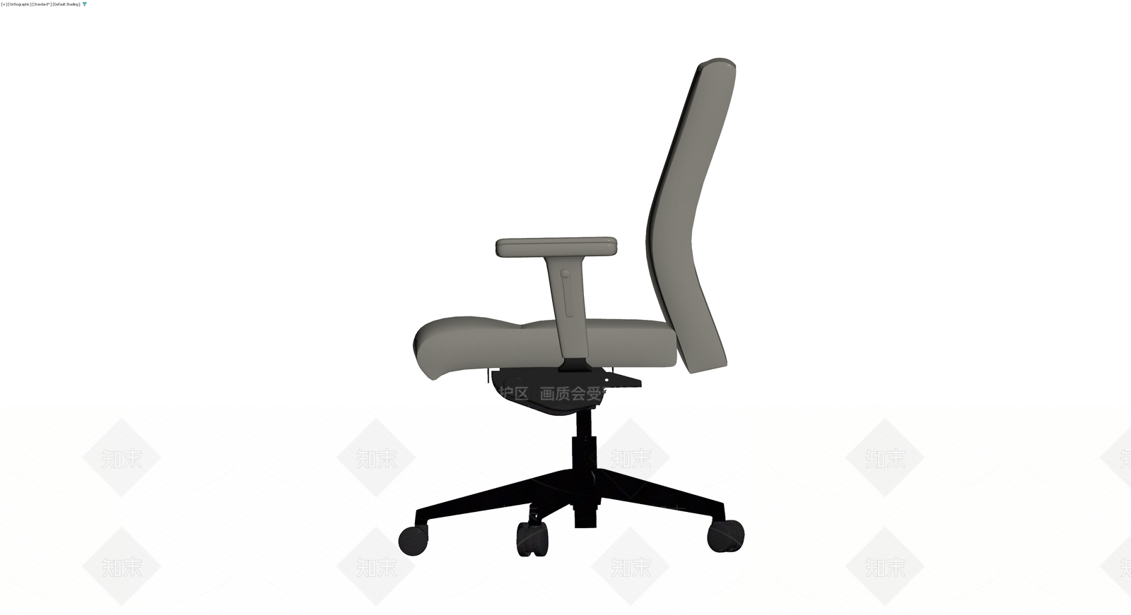 灰色办公椅模型3D模型下载【ID:1230316418】