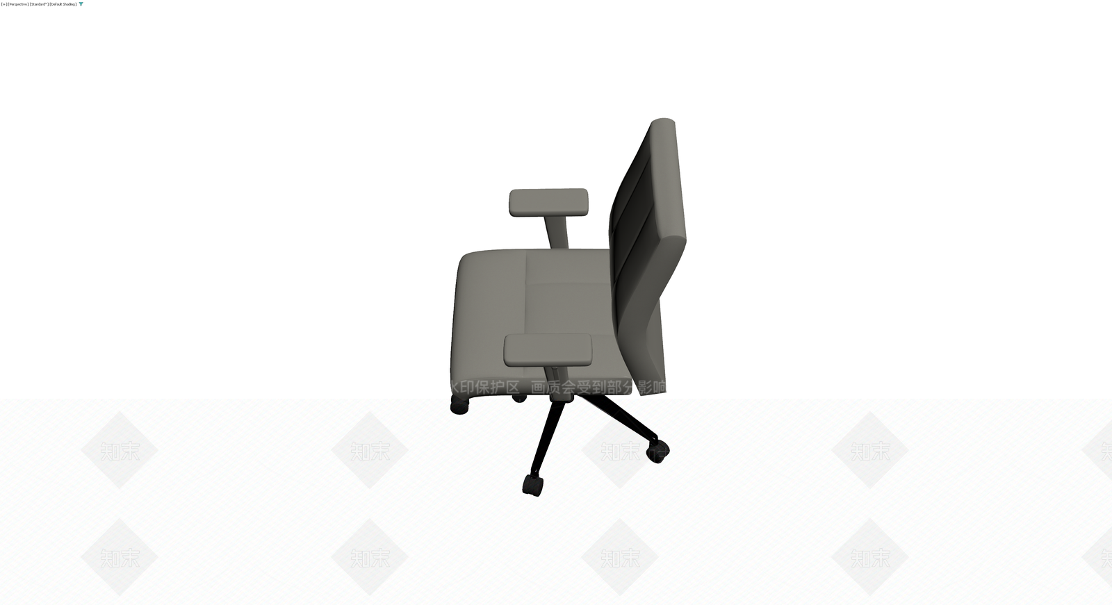 灰色办公椅模型3D模型下载【ID:1230316418】