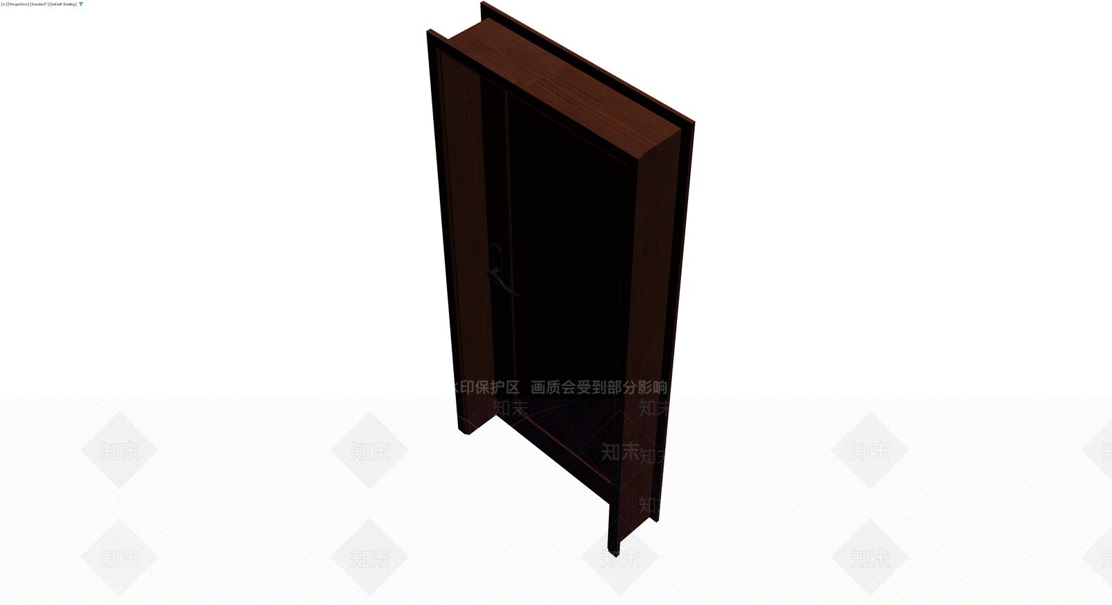 深色木质成品门体3D模型下载【ID:1229912846】