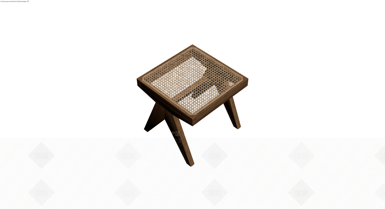 实木藤编方凳3D模型下载【ID:1229968099】