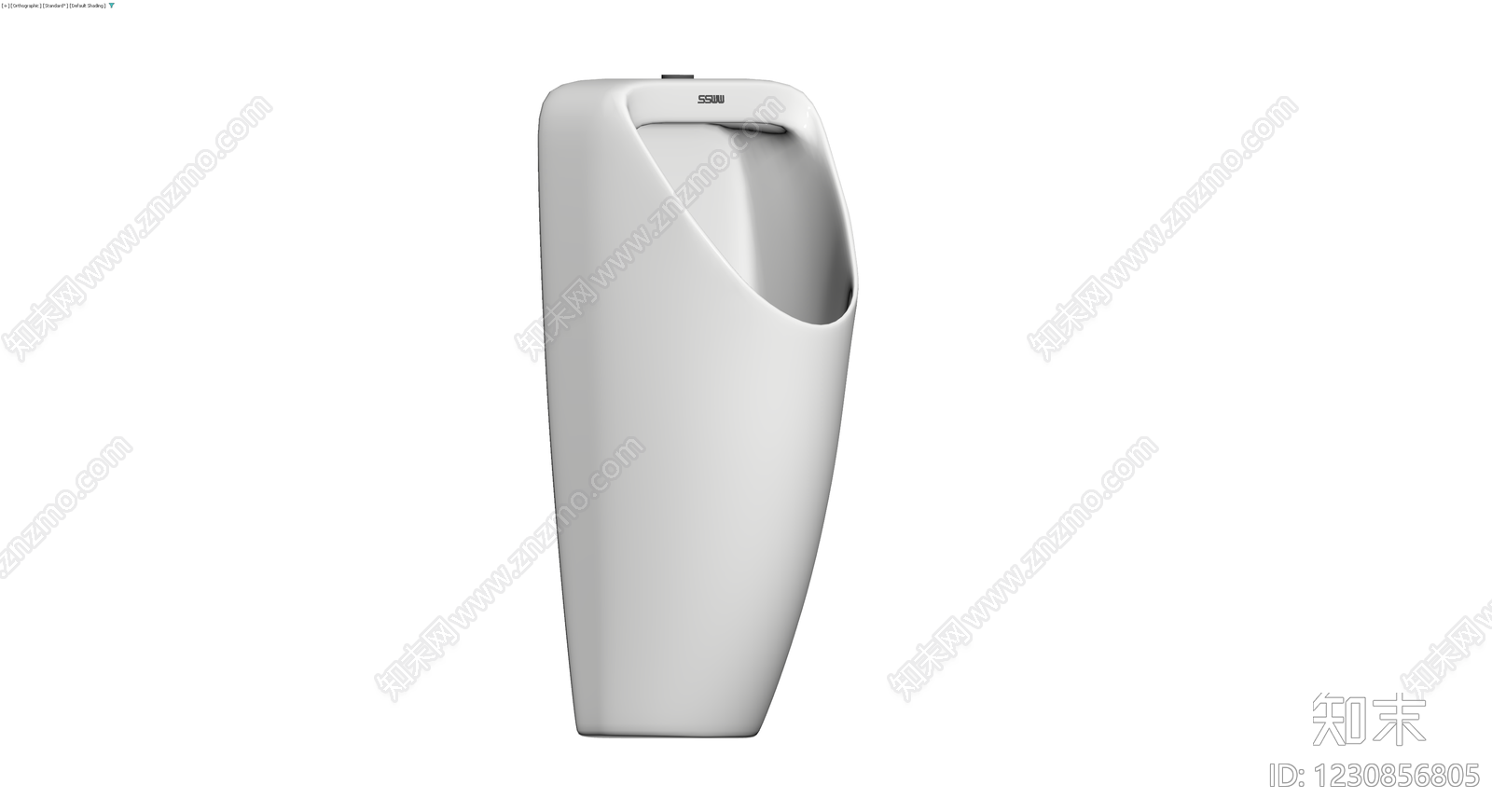 现代感应小便斗3D模型下载【ID:1230856805】