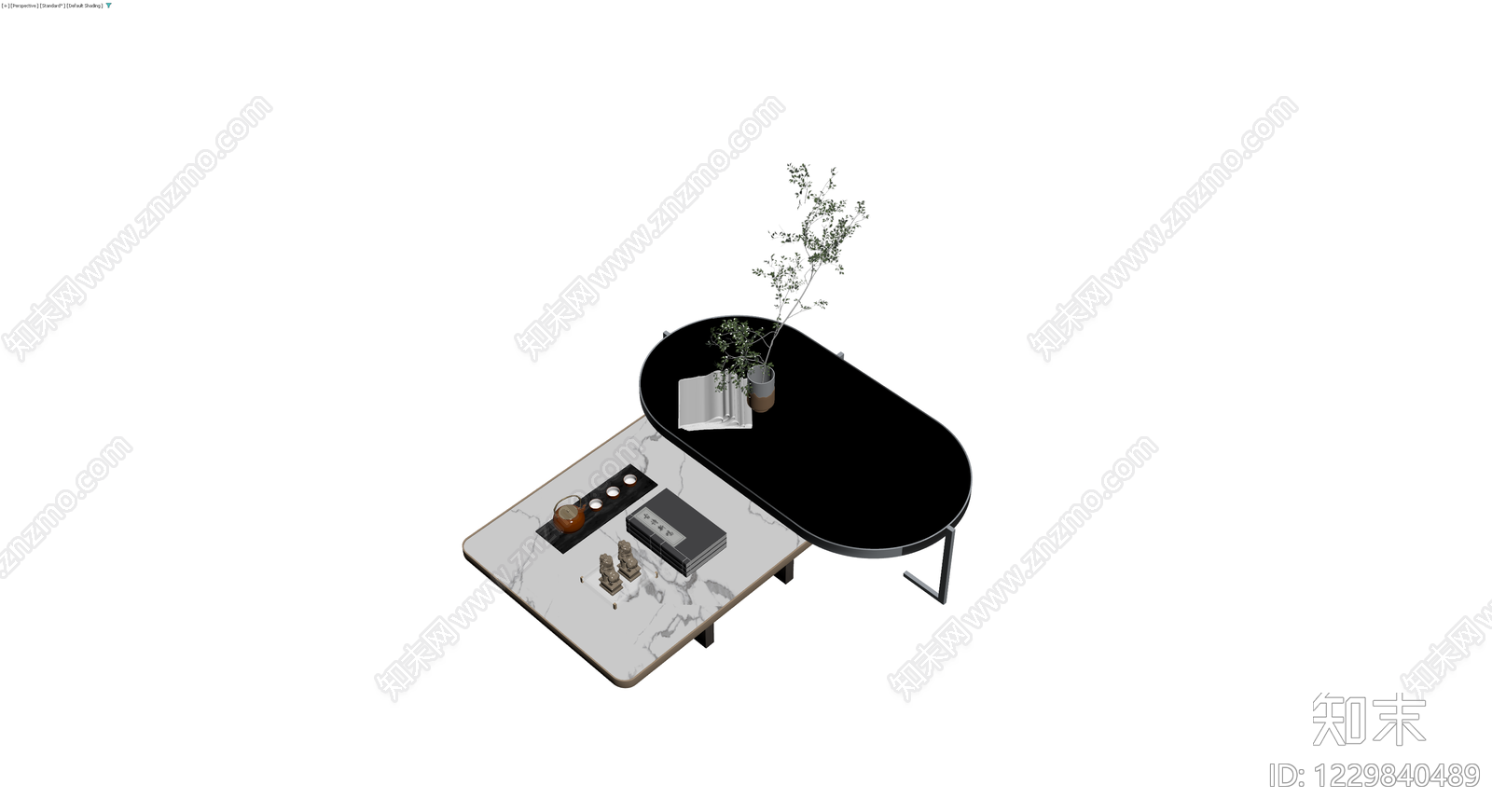 现代风格组合茶桌3D模型下载【ID:1229840489】