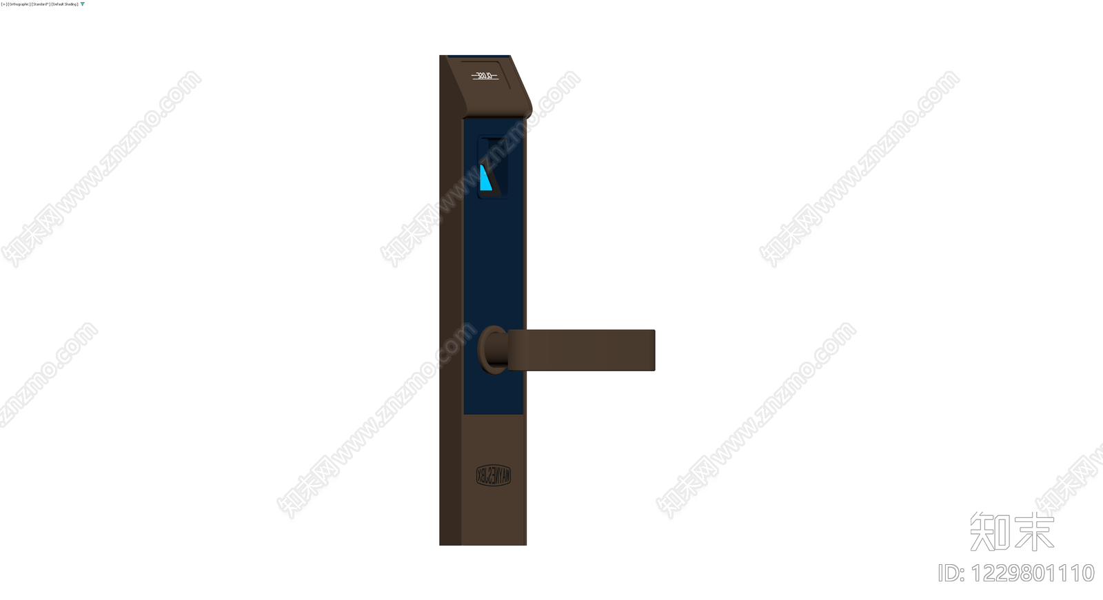 智能指纹门锁3D模型下载【ID:1229801110】