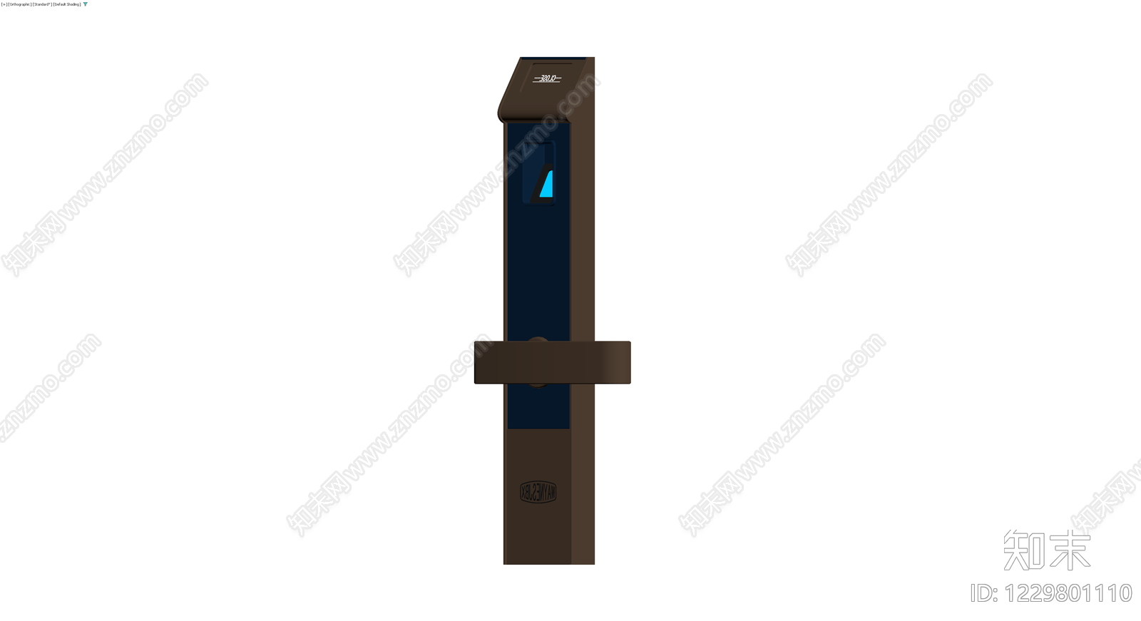 智能指纹门锁3D模型下载【ID:1229801110】