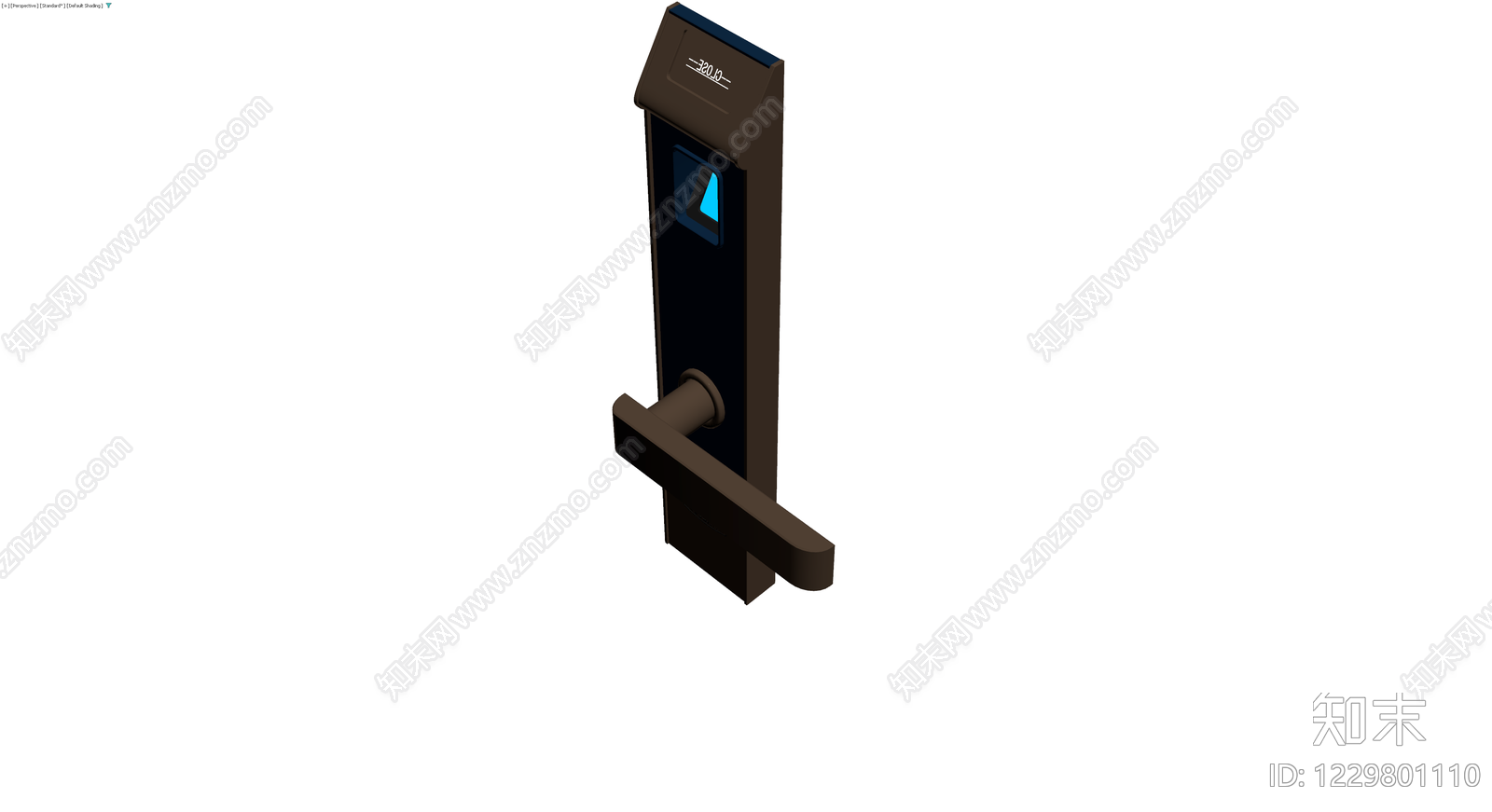 智能指纹门锁3D模型下载【ID:1229801110】