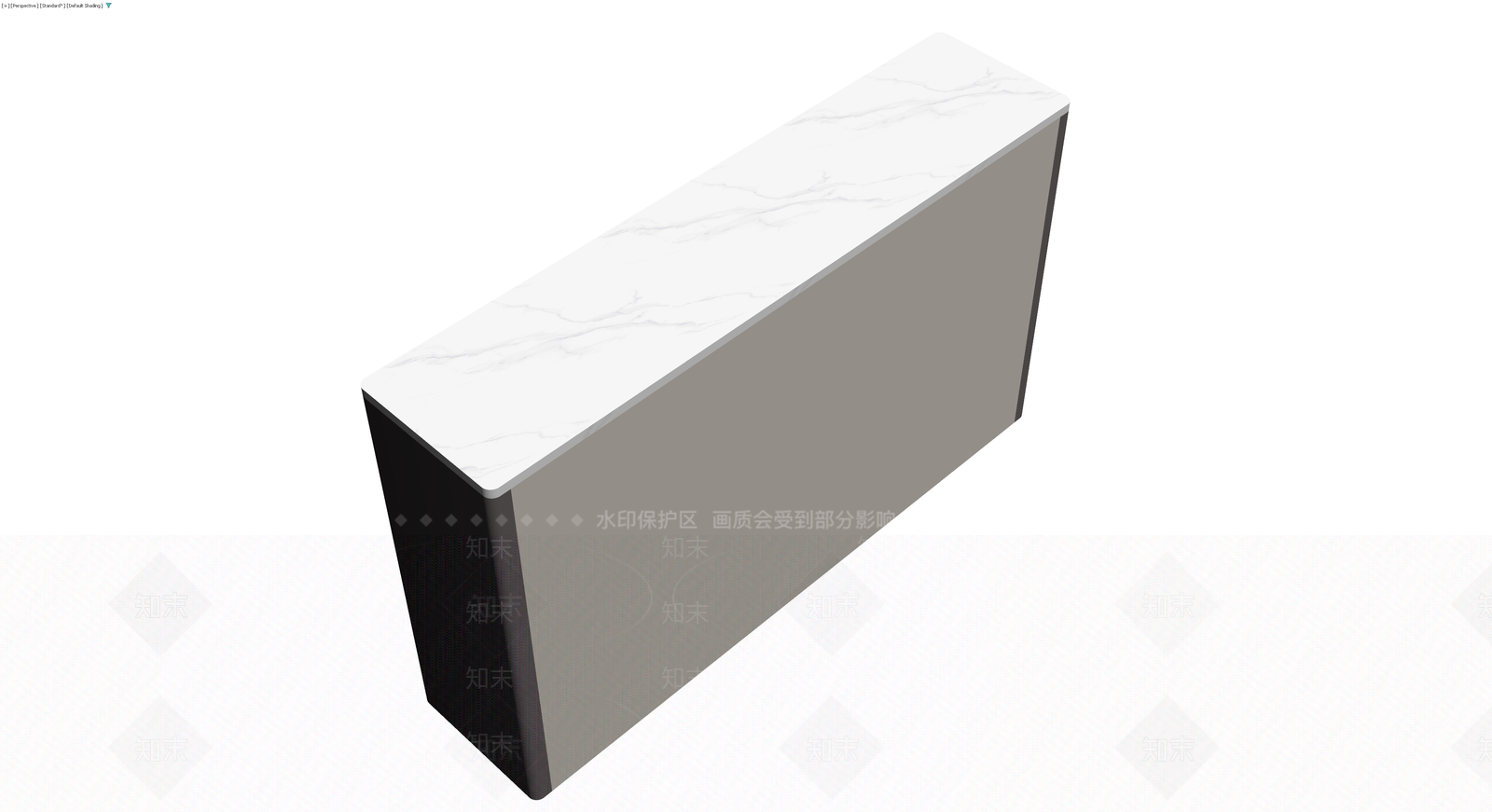 现代风格大理石纹柜体3D模型下载【ID:1230399601】
