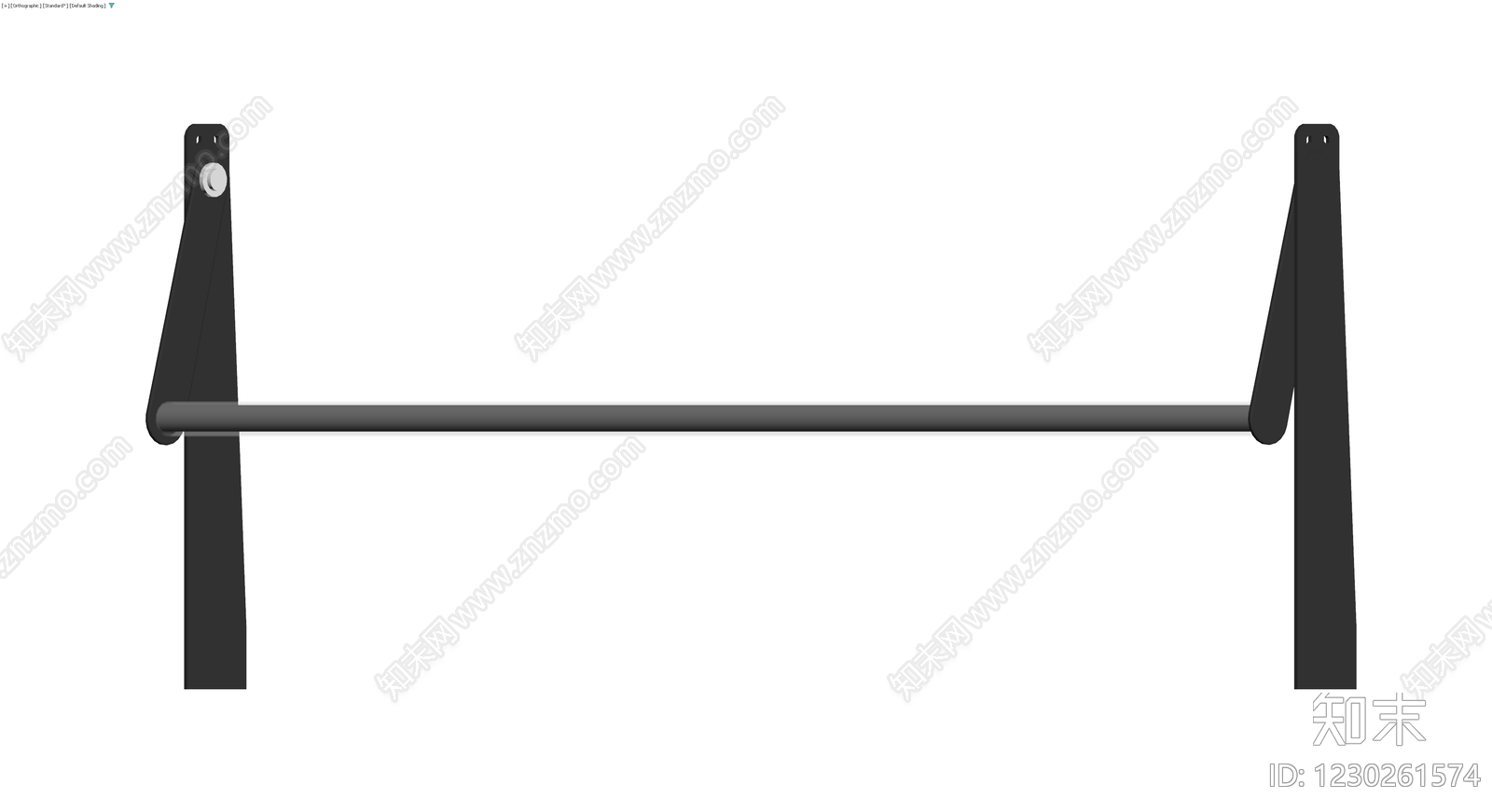 单杠健身器材3D模型下载【ID:1230261574】