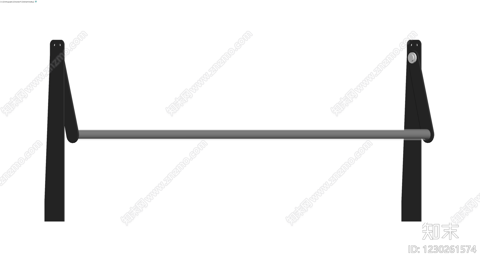 单杠健身器材3D模型下载【ID:1230261574】