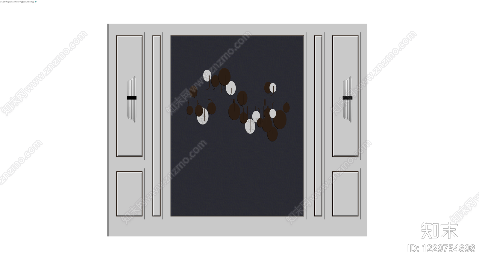 壁炉柜组合模型3D模型下载【ID:1229754898】