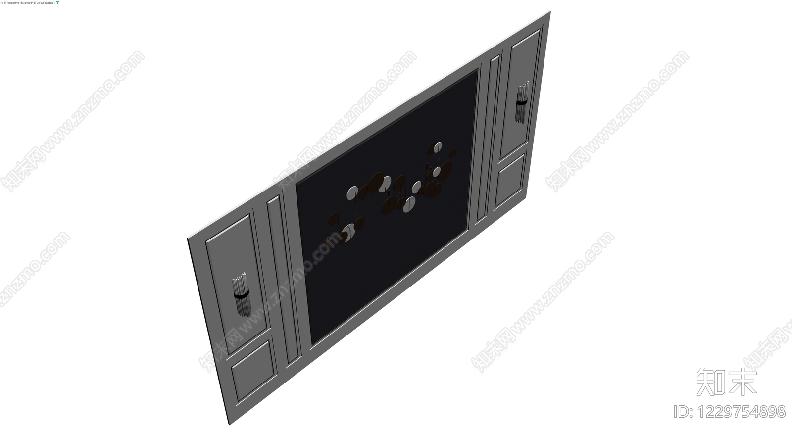 壁炉柜组合模型3D模型下载【ID:1229754898】