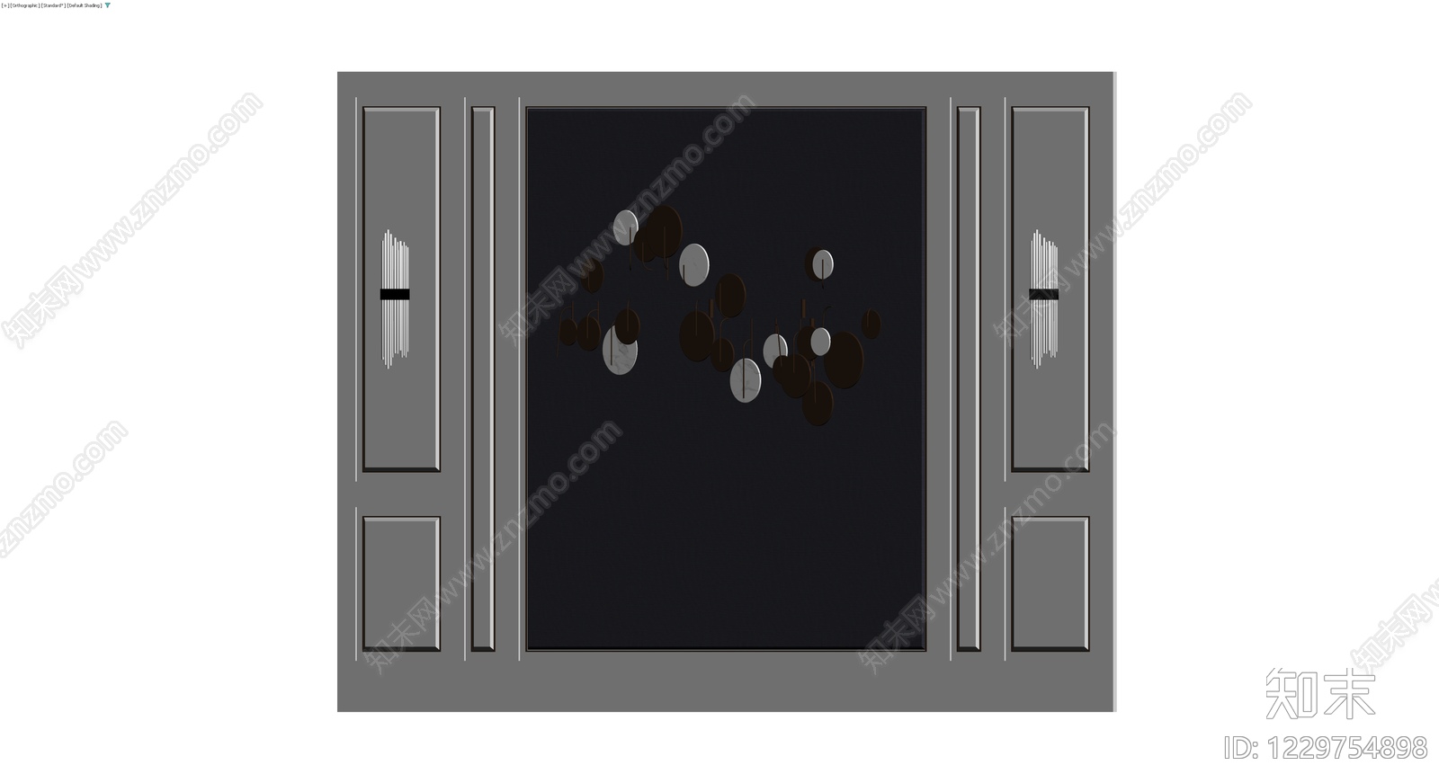 壁炉柜组合模型3D模型下载【ID:1229754898】