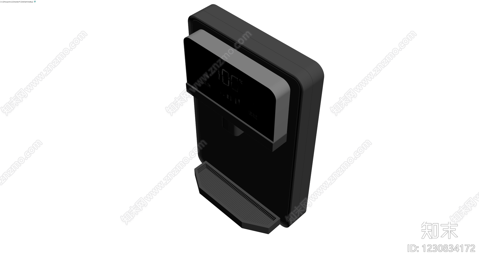 黑色智能饮水机3D模型下载【ID:1230834172】