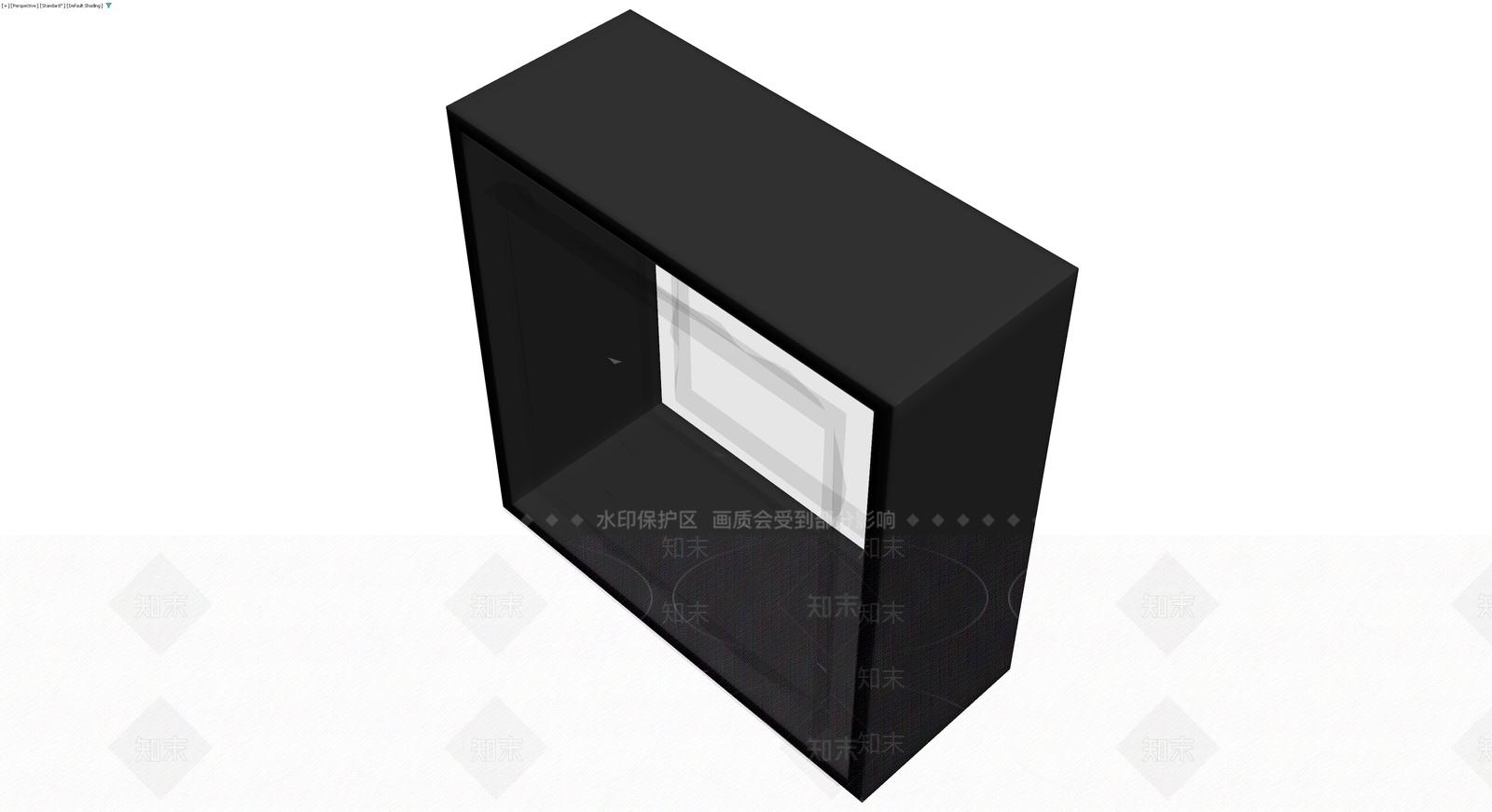 黑框玻璃展示柜3D模型下载【ID:1230776745】
