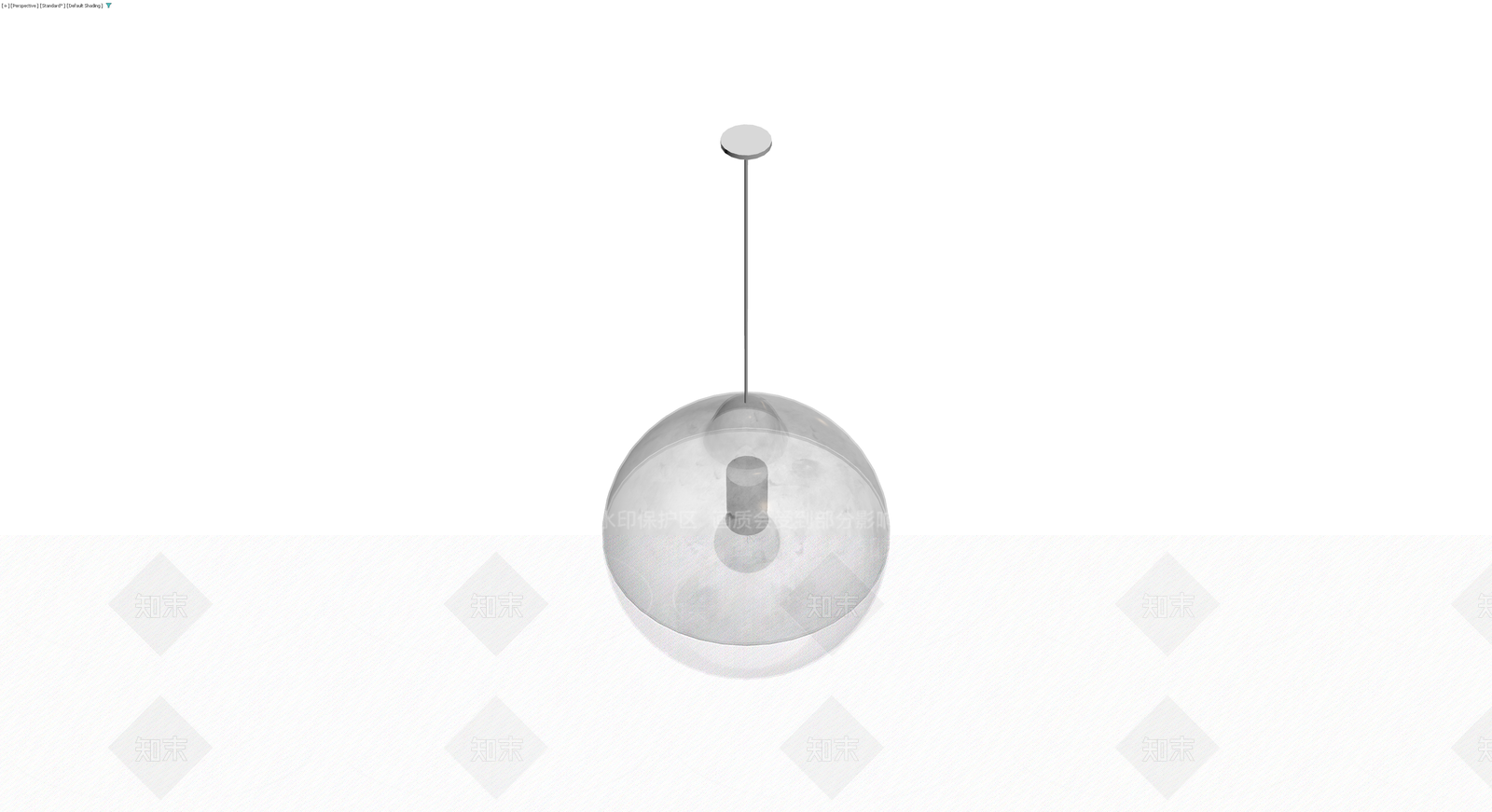 半透明球形吊灯3D模型下载【ID:1229655747】