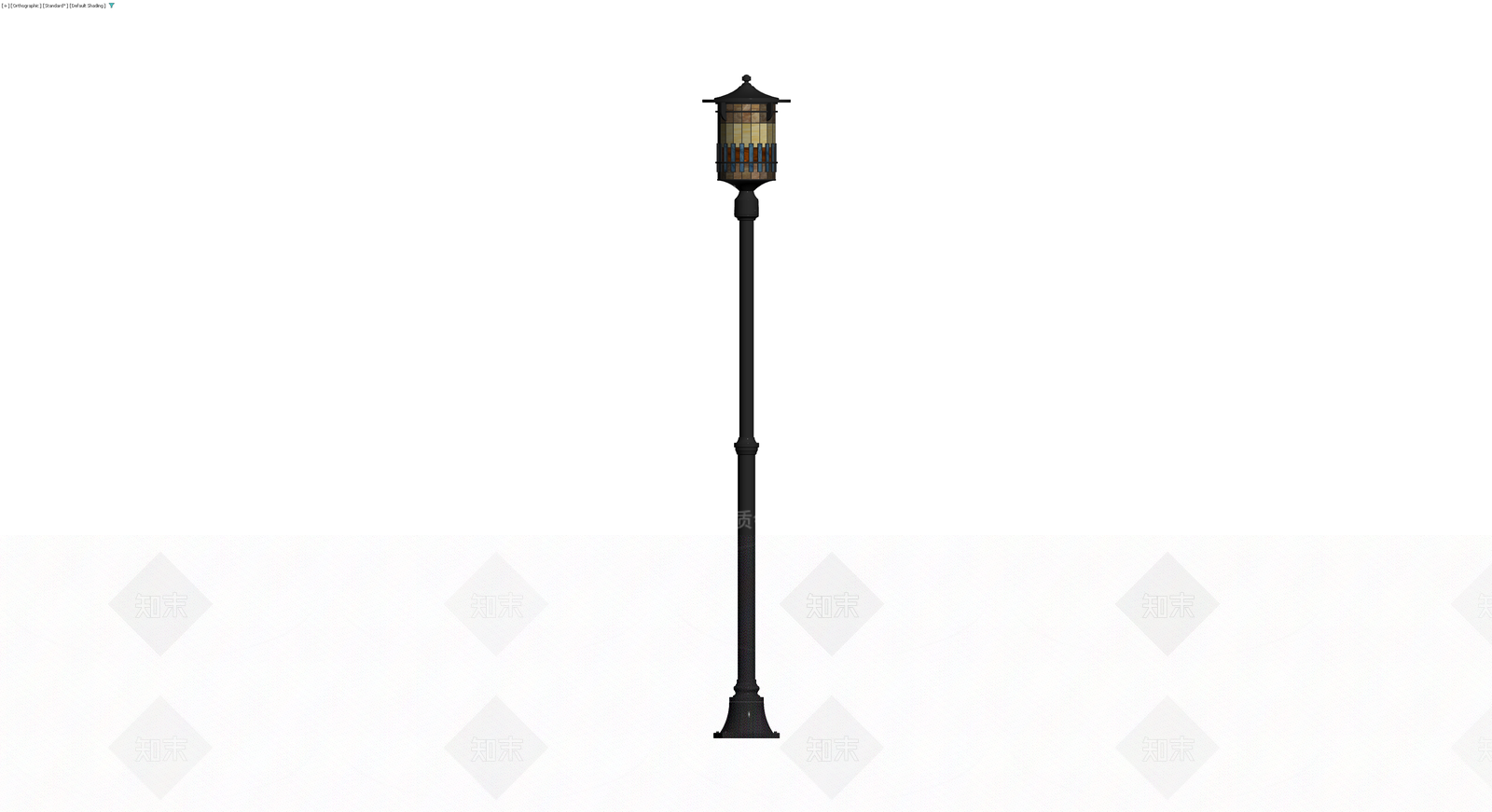 黑色金属景观路灯3D模型下载【ID:1230633936】