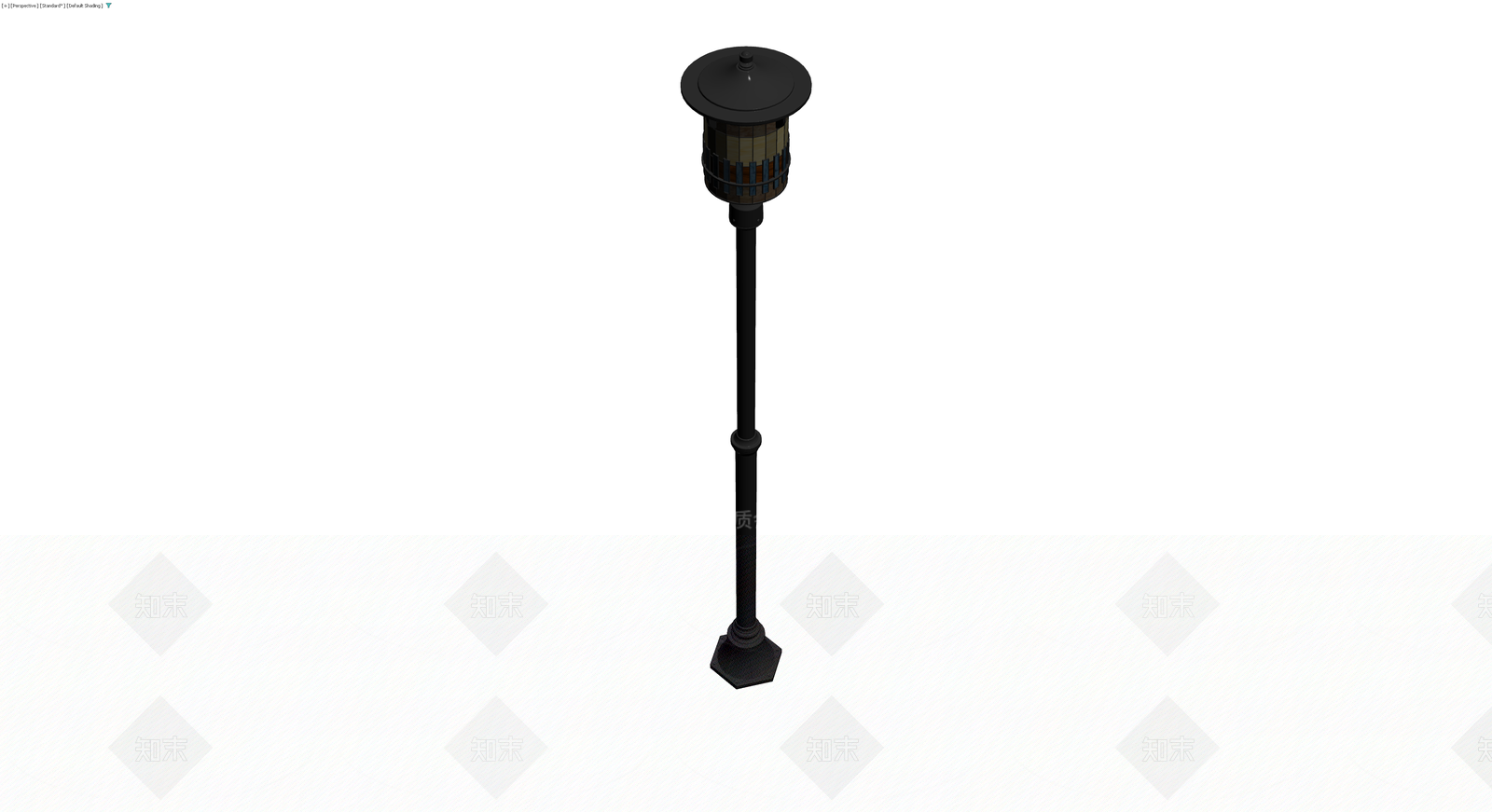 黑色金属景观路灯3D模型下载【ID:1230633936】