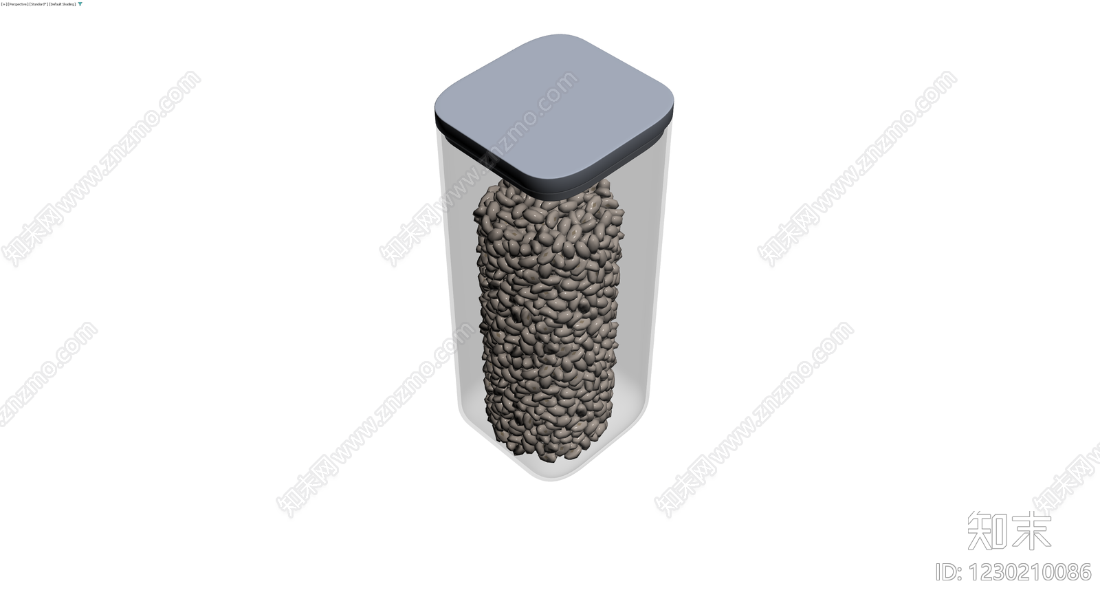 透明密封收纳罐3D模型下载【ID:1230210086】