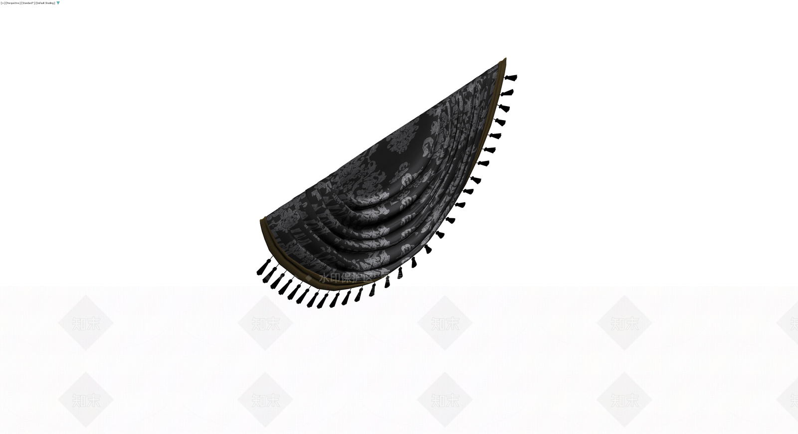 多层黑色挂饰模型3D模型下载【ID:1229893703】