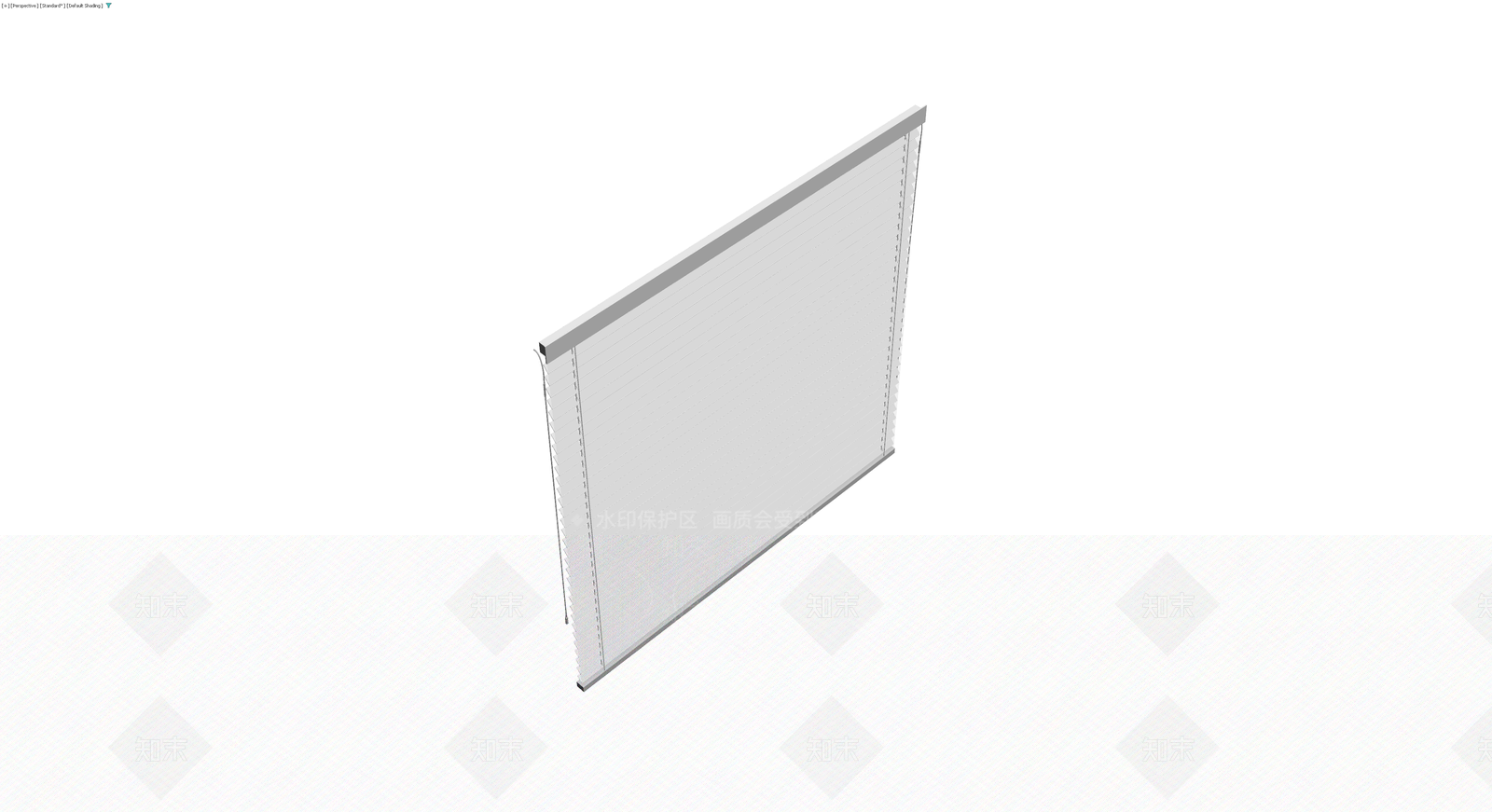 灰色百叶窗组件3D模型下载【ID:1230610450】