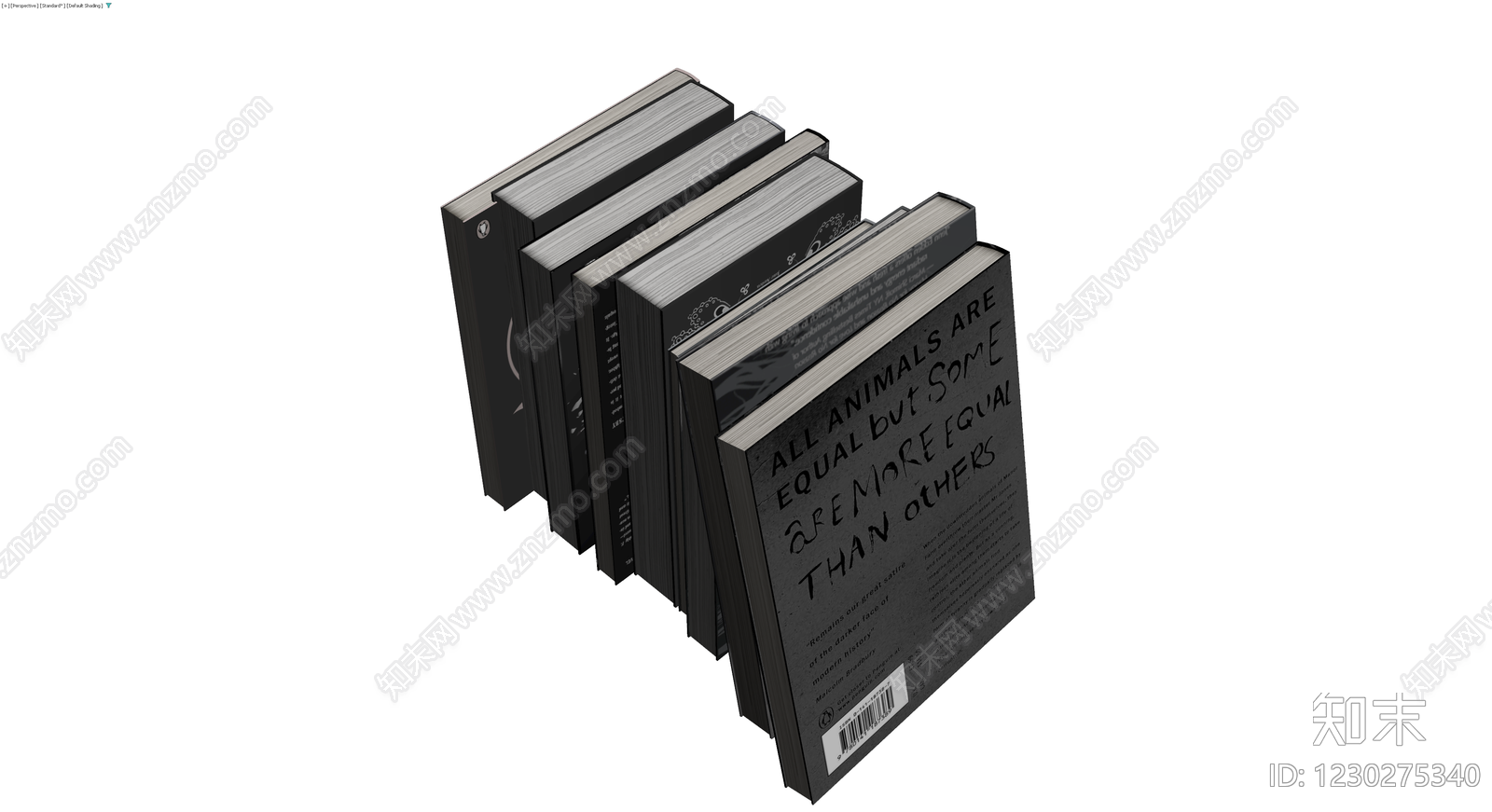 书籍组合模型3D模型下载【ID:1230275340】