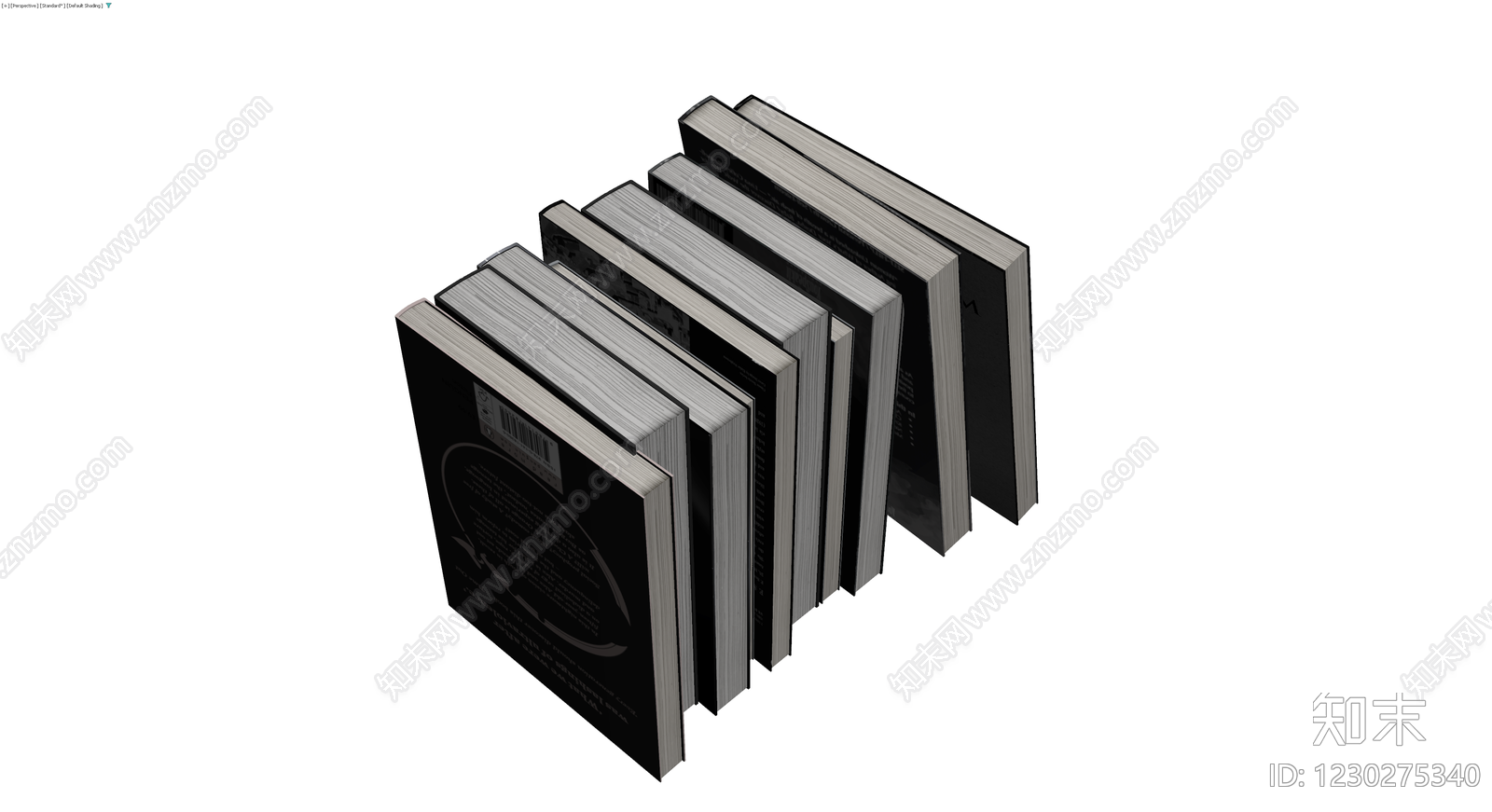 书籍组合模型3D模型下载【ID:1230275340】
