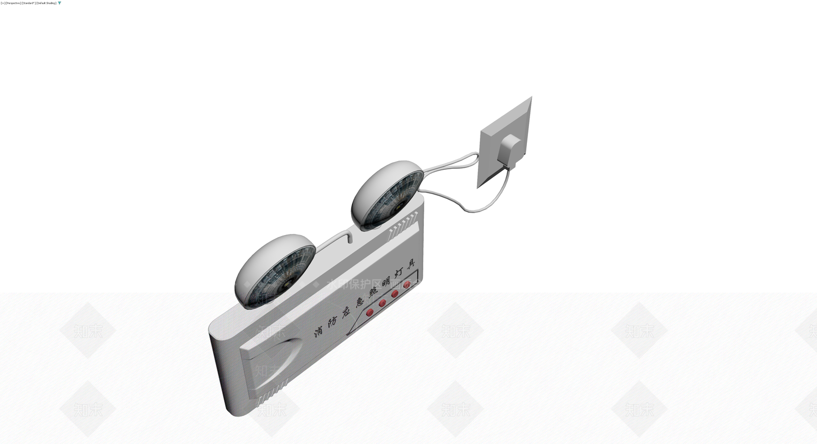 消防应急照明灯具3D模型下载【ID:1229882113】