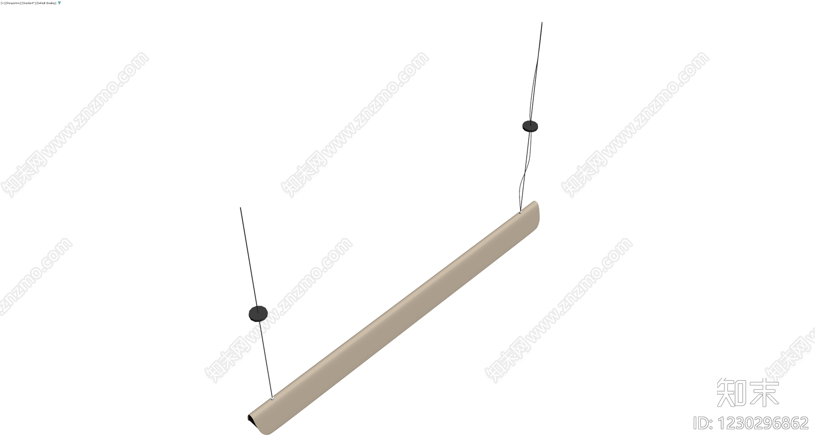长条形吊灯灯具3D模型下载【ID:1230296862】