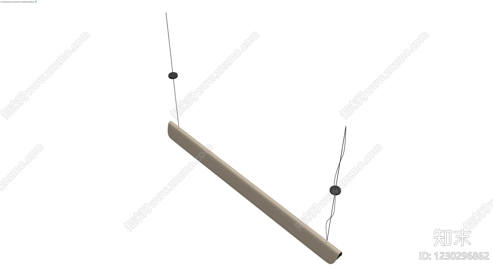 长条形吊灯灯具3D模型下载【ID:1230296862】