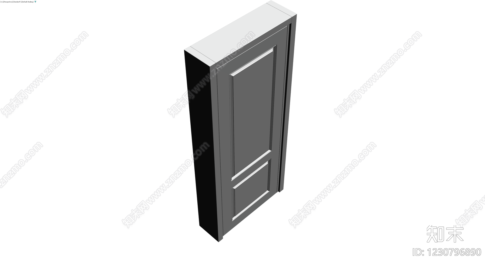 双面板式室内门3D模型下载【ID:1230796890】