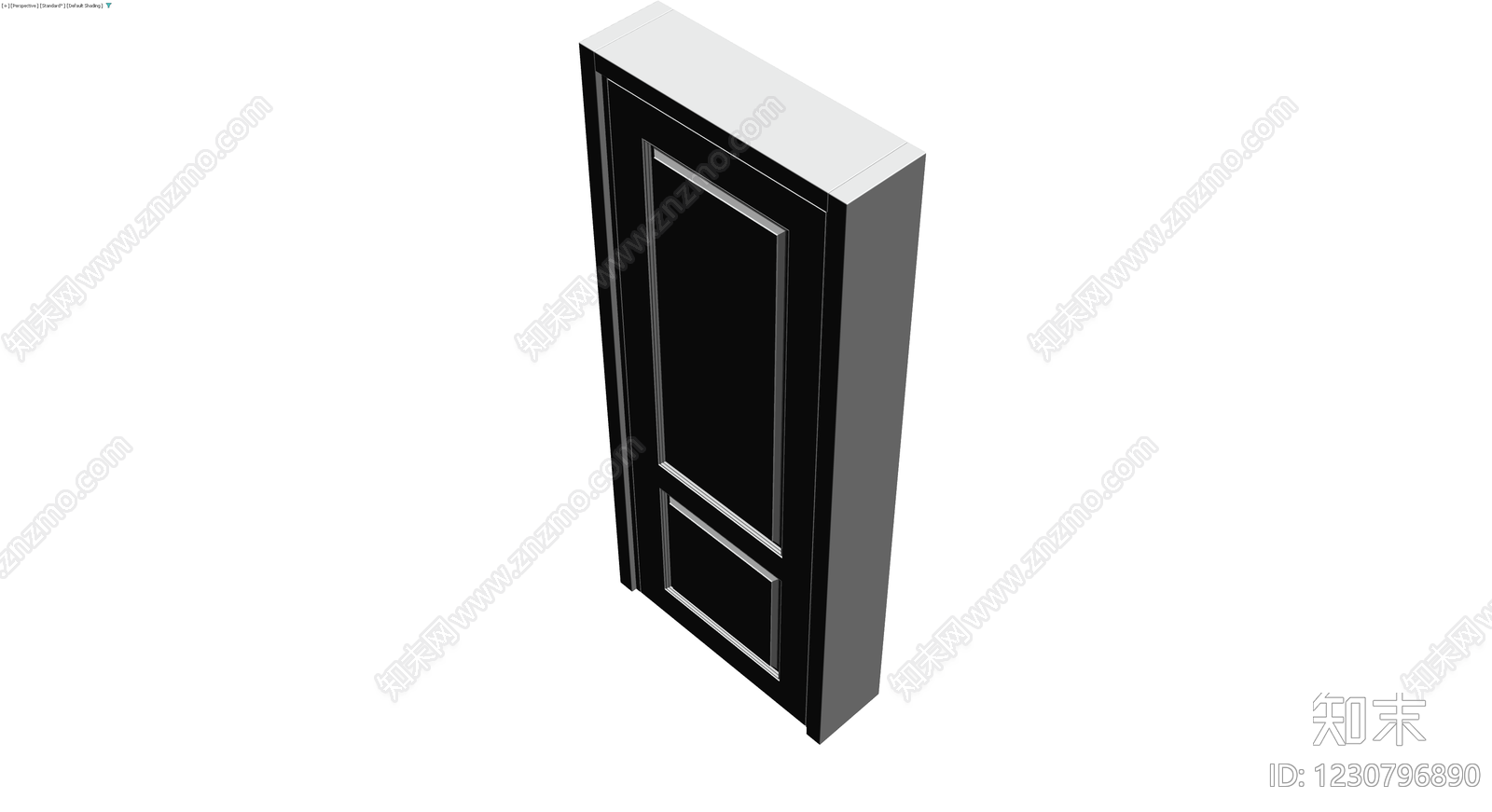 双面板式室内门3D模型下载【ID:1230796890】