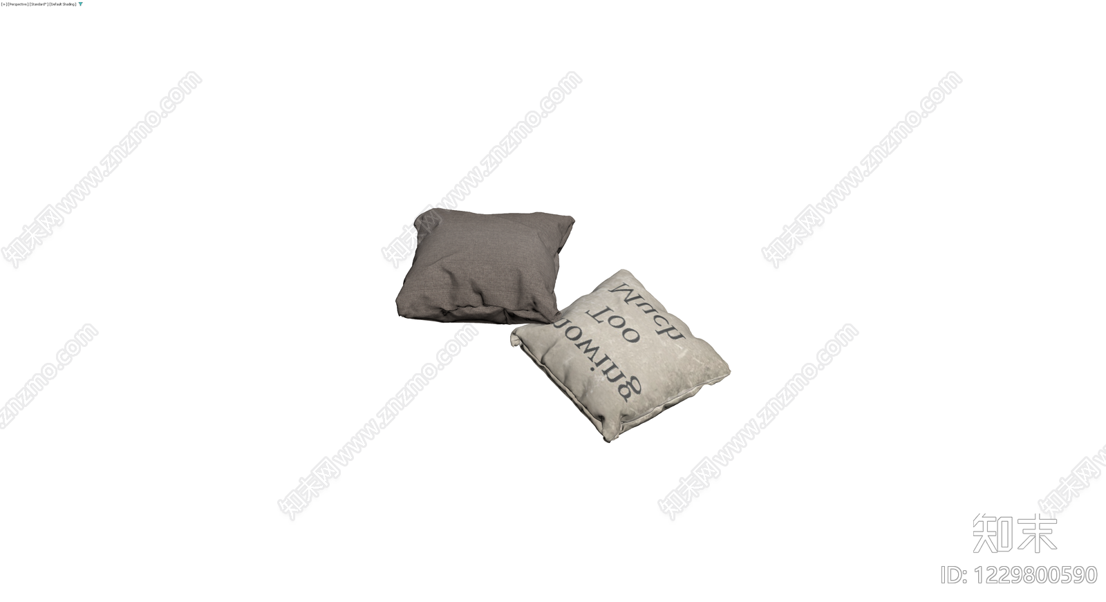 双抱枕组合模型3D模型下载【ID:1229800590】