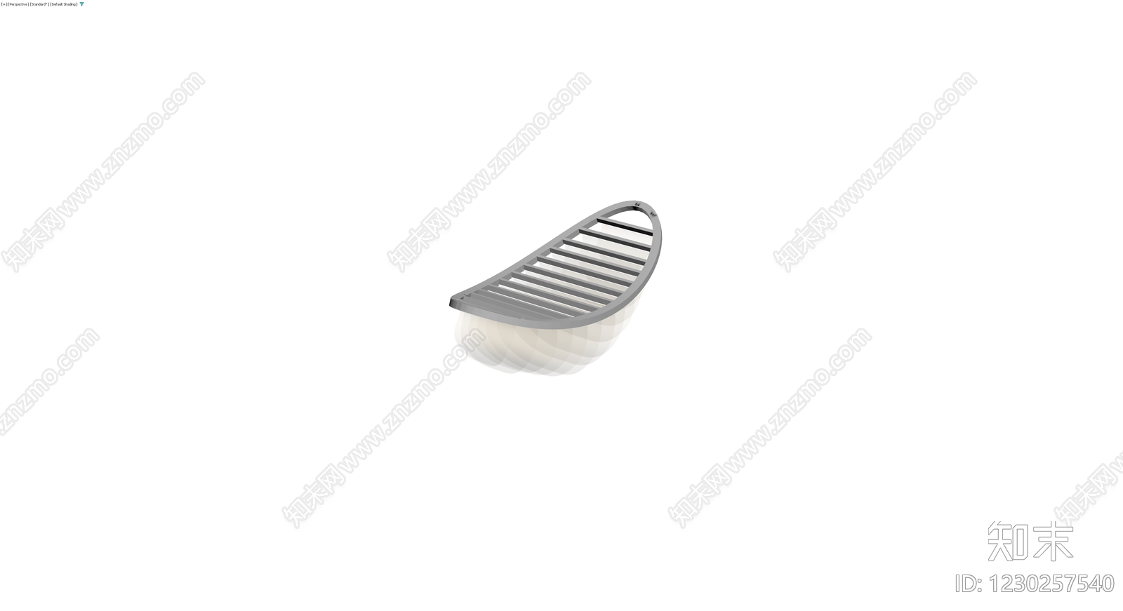 椭圆形格栅吊灯3D模型下载【ID:1230257540】