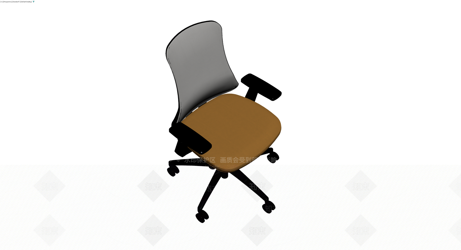 现代办公转椅3D模型下载【ID:1229627686】