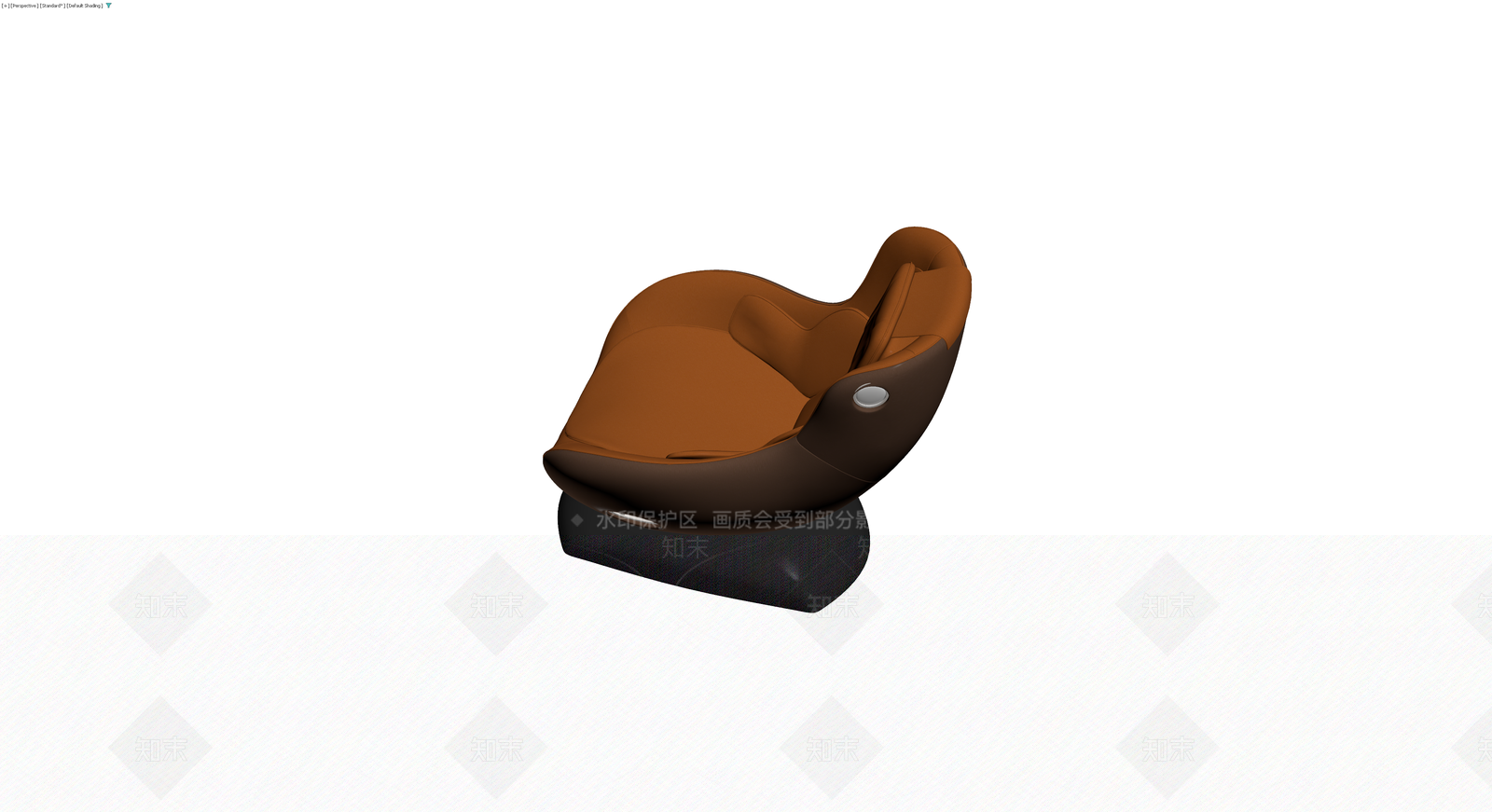 棕色单人休闲椅3D模型下载【ID:1229628887】