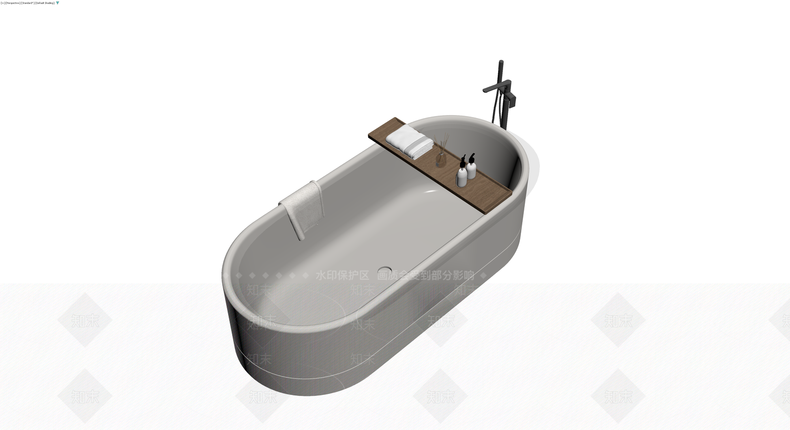 独立浴缸组合（含配件）3D模型下载【ID:1229607929】