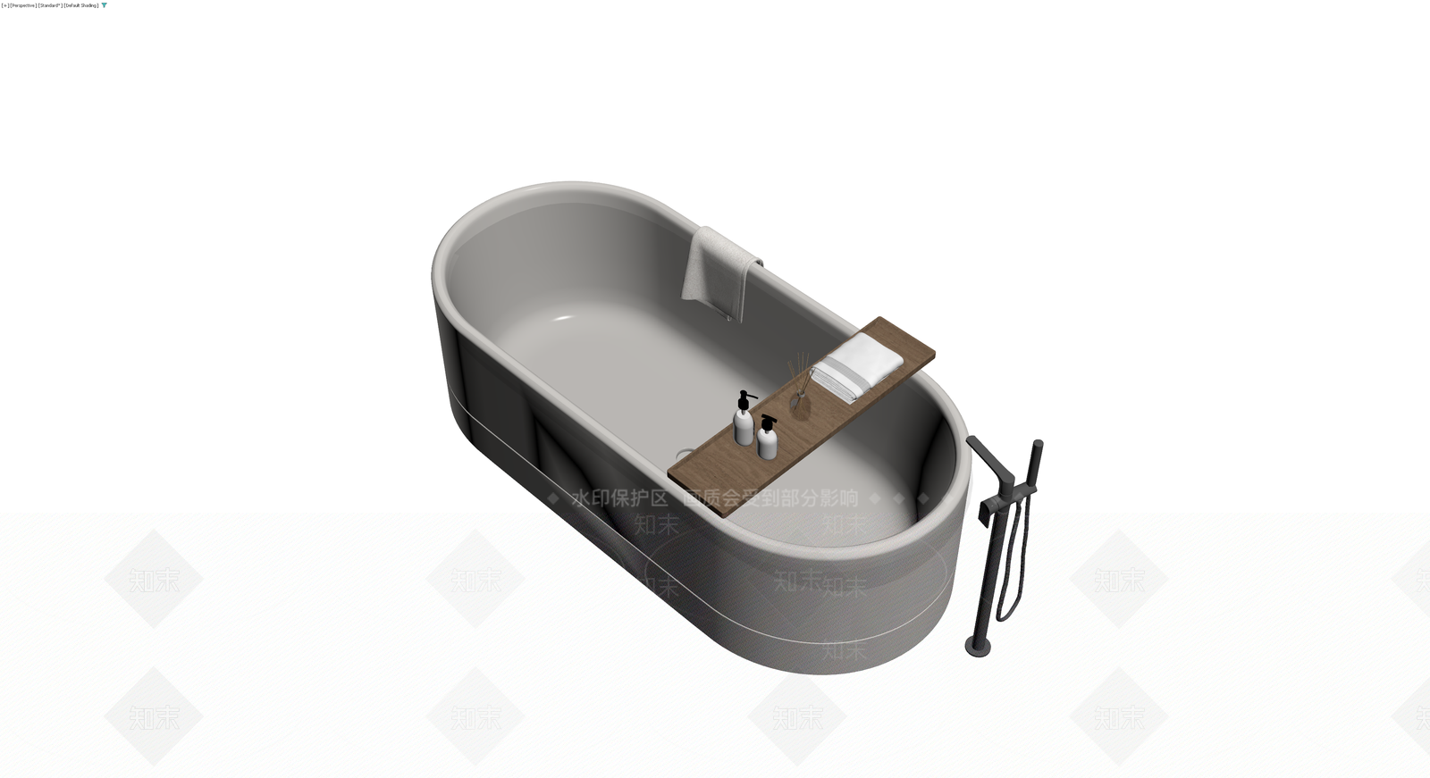 独立浴缸组合（含配件）3D模型下载【ID:1229607929】