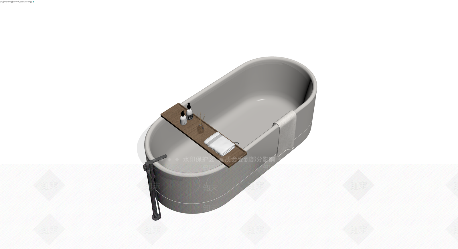 独立浴缸组合（含配件）3D模型下载【ID:1229607929】